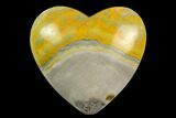 Polished Bumblebee Jasper Heart - Indonesia #121209-1